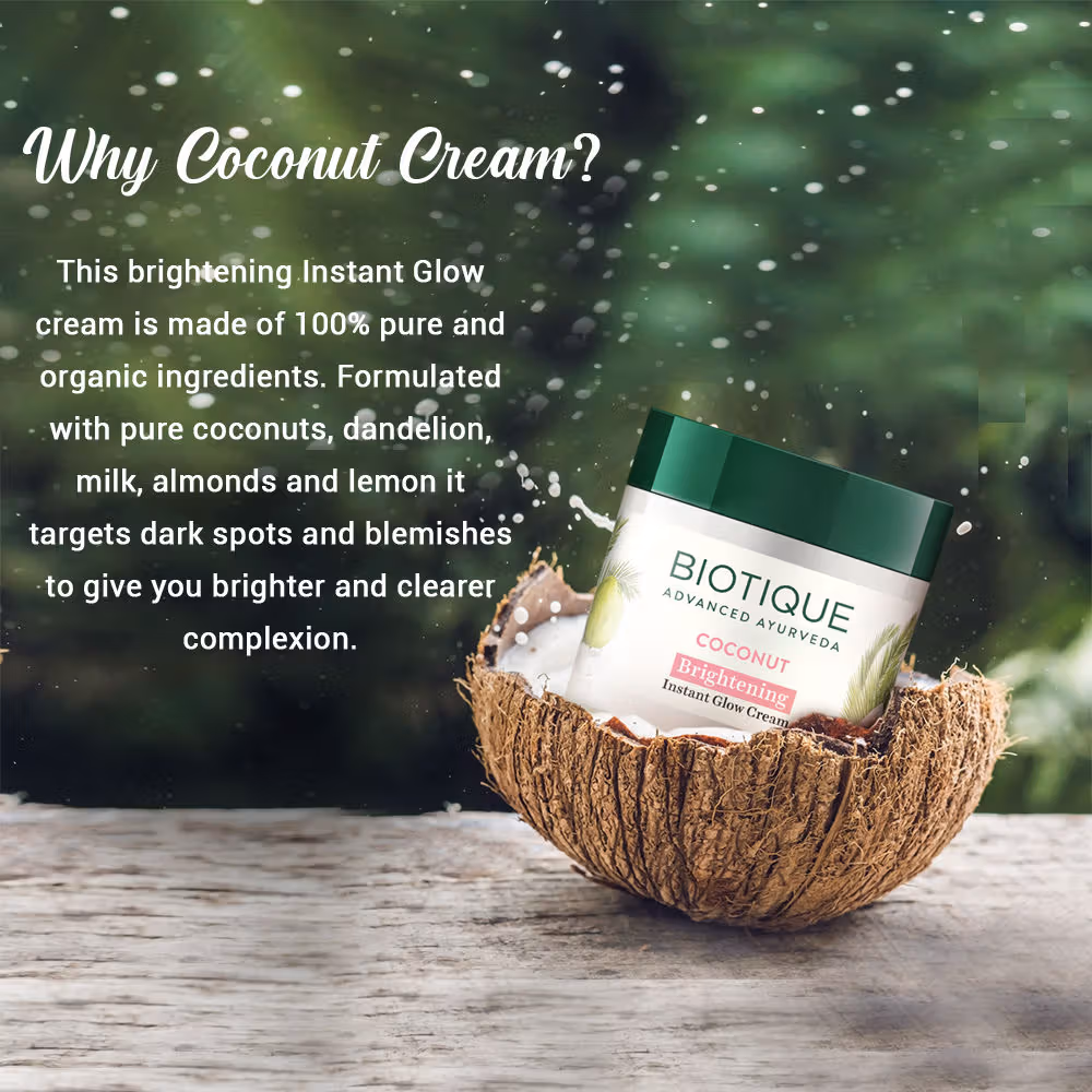 Biotique - Coconut - Brightening - Instant Glow Cream
