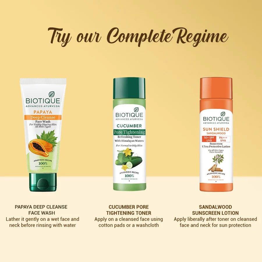Biotique - Sandalwood - Sun Shield- 50+spf sunscreen lotion