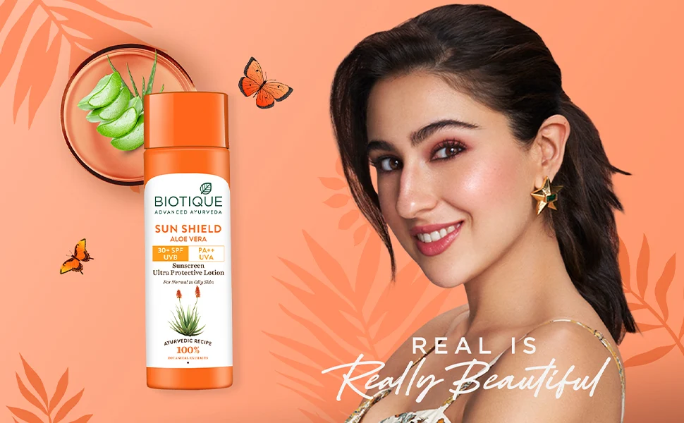 Biotique - Aloe Vera - Sun Shield - 30+ spf Sunscreen Lotion