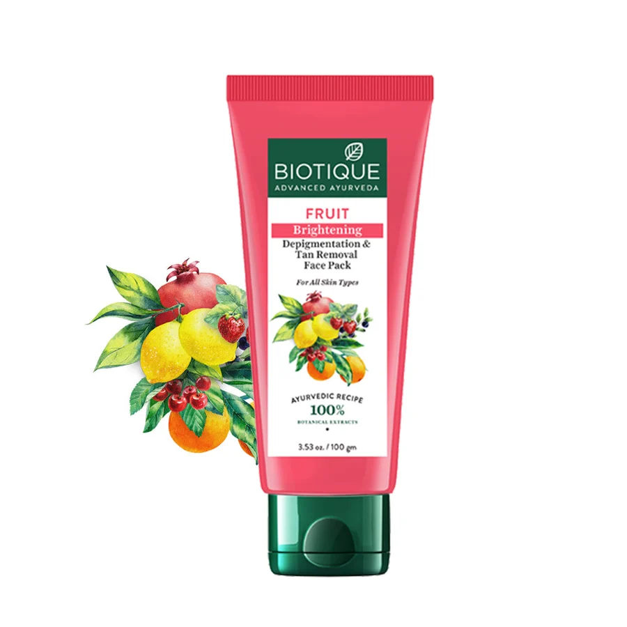Biotique - Fruit Brightening - Depigmentation & Tan Removal Face Pack