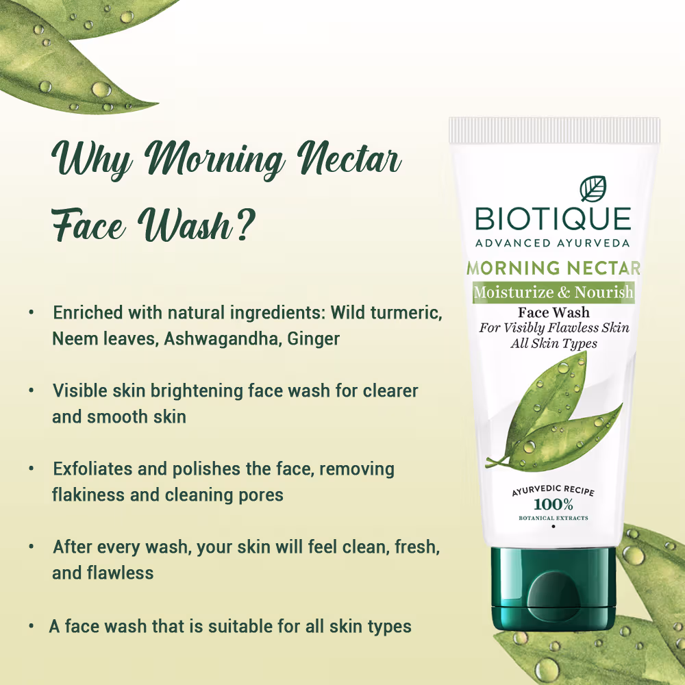 Biotique - Morning Nectar - Moisturize & Nourish - Face Wash