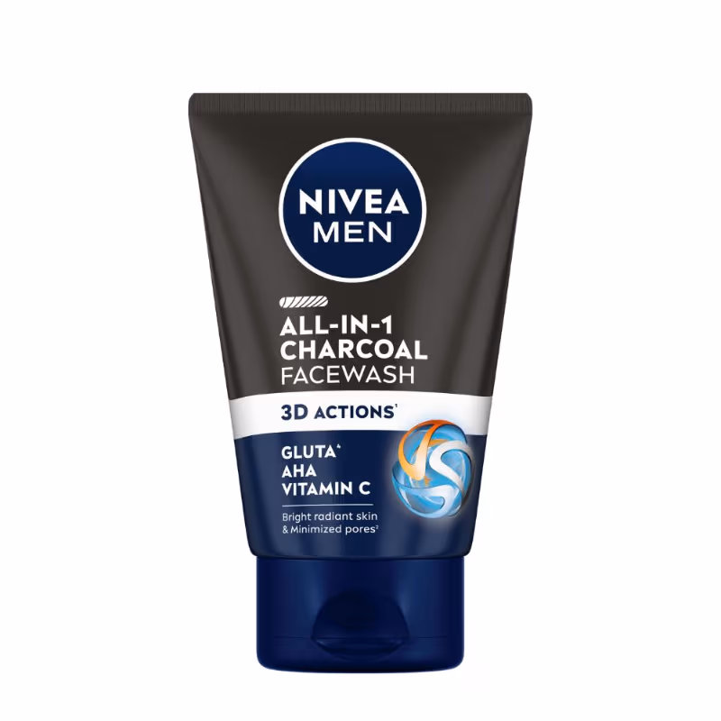 Nivea Men - All in 1 Charcoal - 3D Actions - Face Wash,
