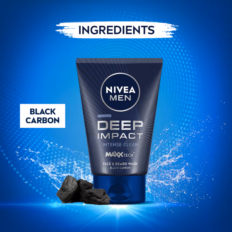 Nivea Men - Deep Impact - Intense Clean - Face Wash
