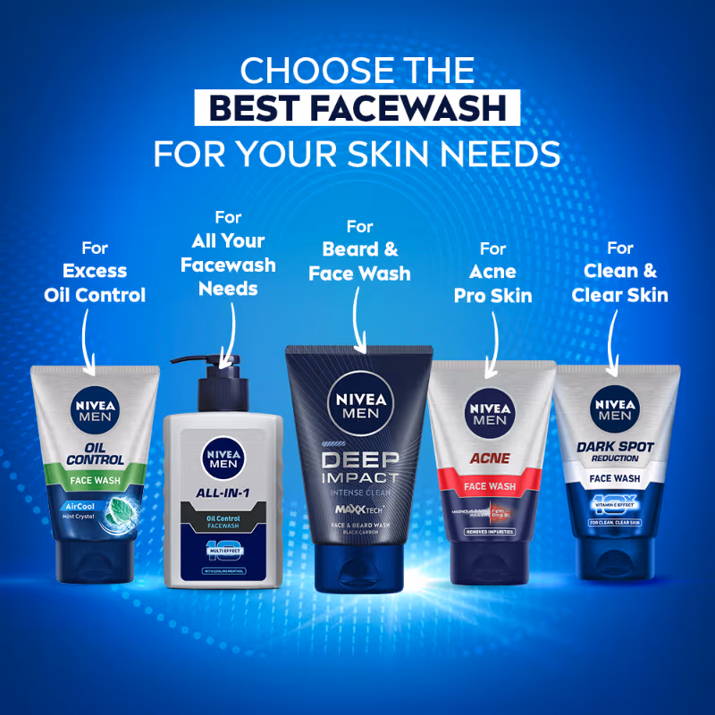 Nivea Men - Deep Impact - Intense Clean - Face Wash