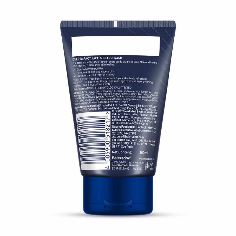 Nivea Men - Deep Impact - Intense Clean - Face Wash