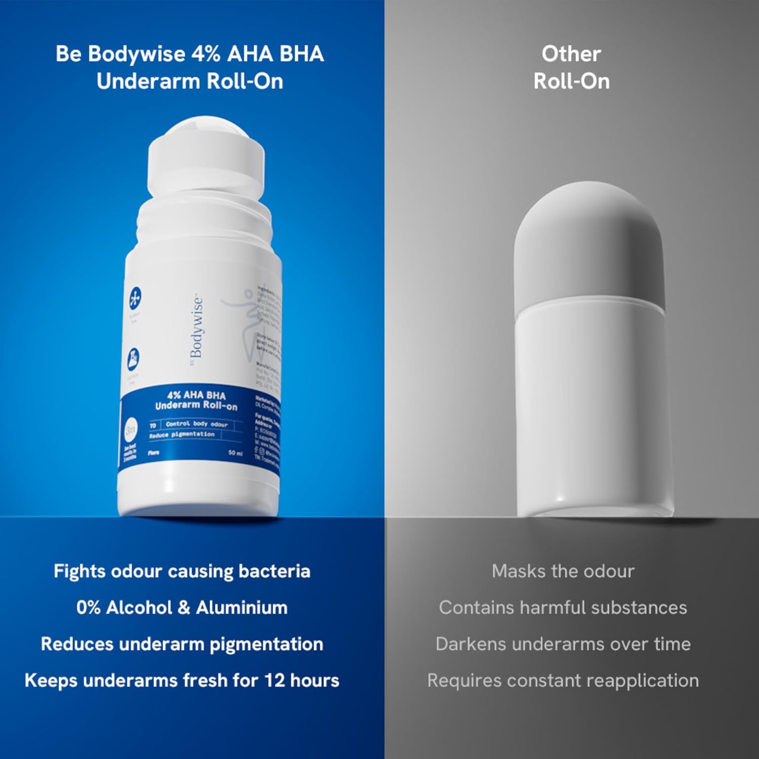 Be Bodywise - Flora - 4% AHA BHA Underarm Roll-on