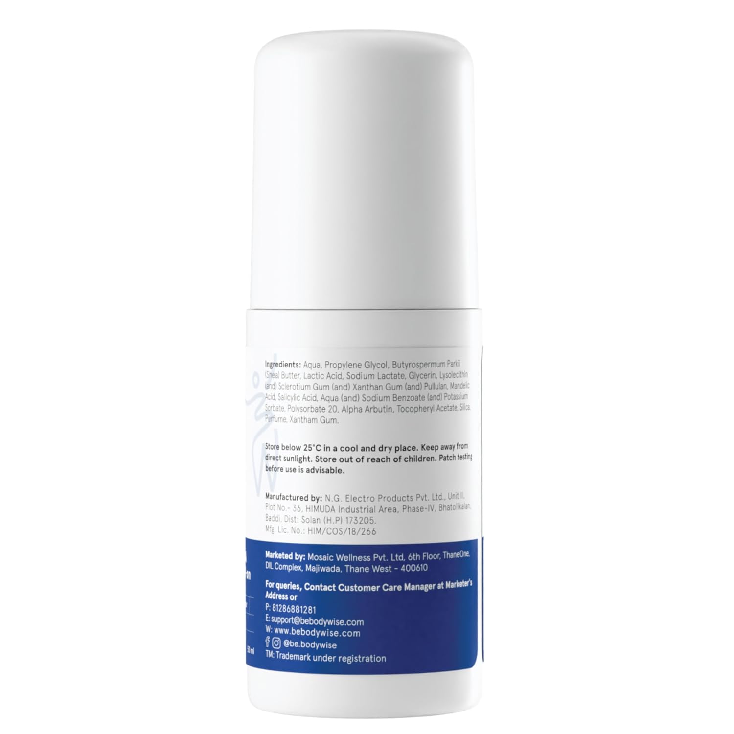Be Bodywise - Flora - 4% AHA BHA Underarm Roll-on