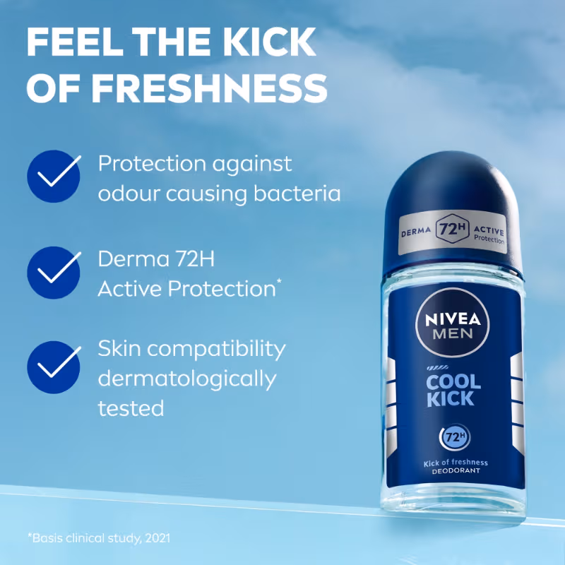 Nivea Men - Cool Kick - Deodorant Roll On