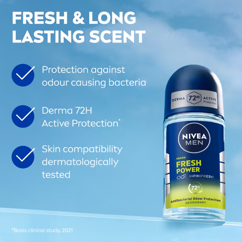 Nivea Men - Fresh Power - Deodorant Roll On