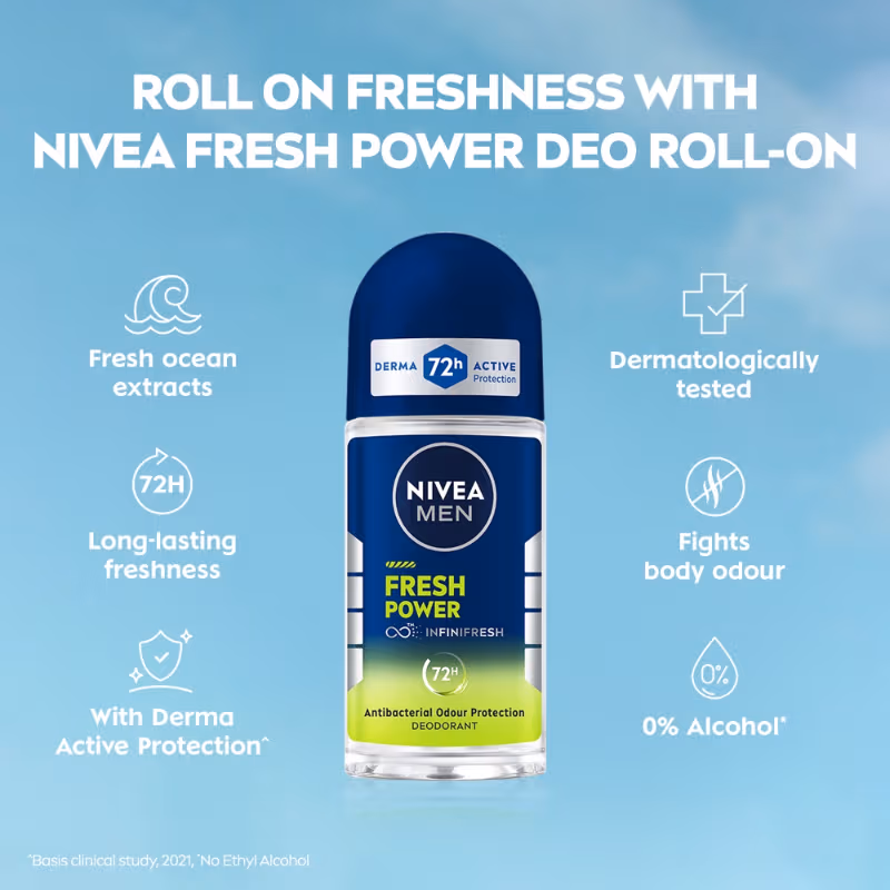 Nivea Men - Fresh Power - Deodorant Roll On