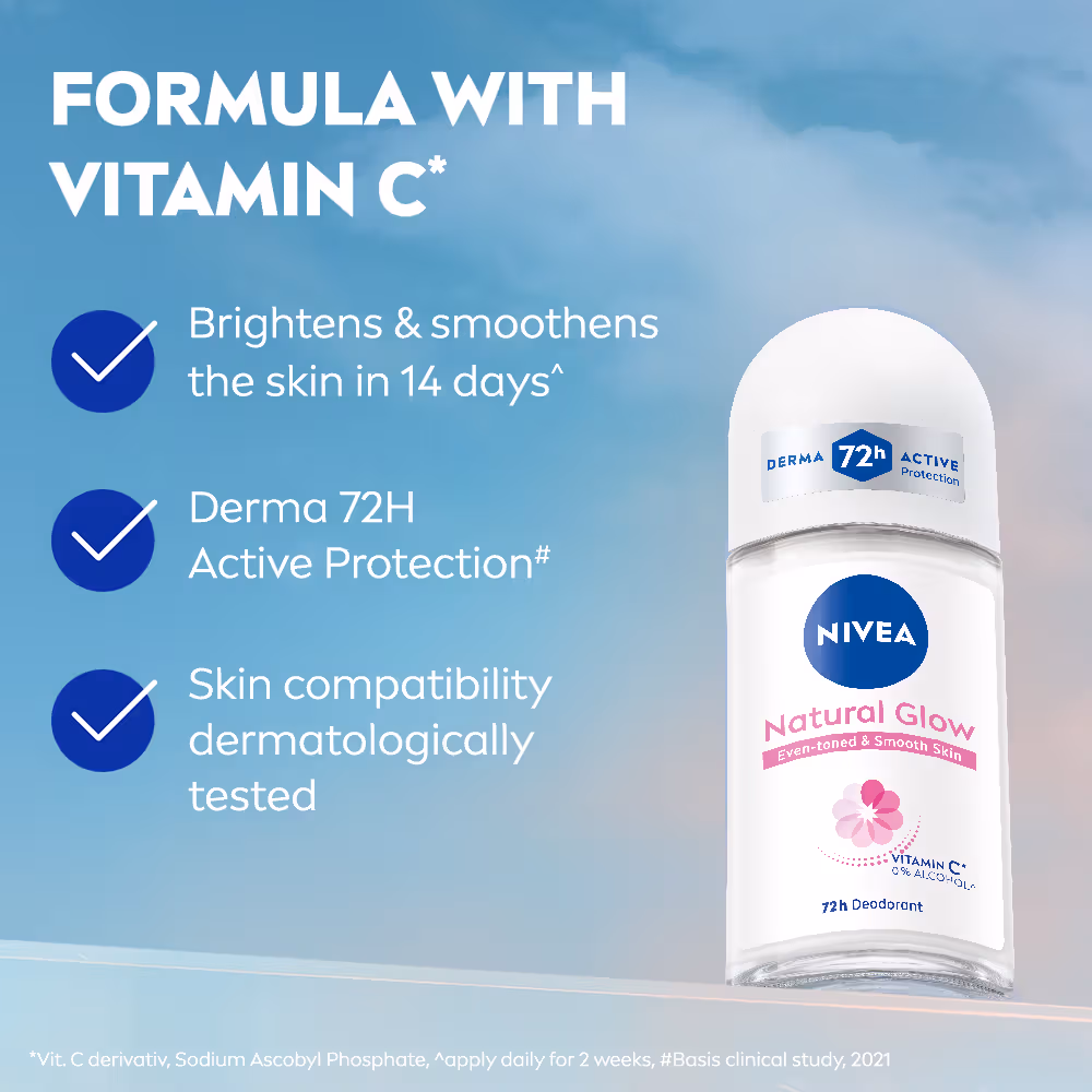 Nivea Men - Natural Glow - Smooth Skin - Deodorant Roll On