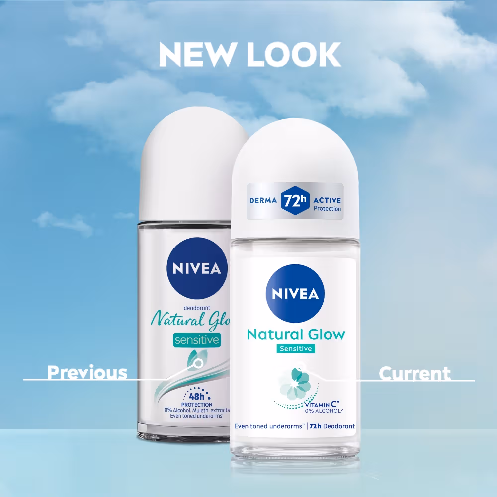Nivea Men - Natural Glow - Sensitive - 72H Deodorant Roll On