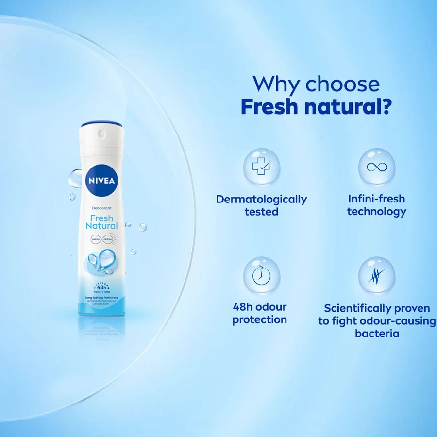 Nivea - Fresh Natural -Infini Fresh- Smooth Skin-48H Odour Protection