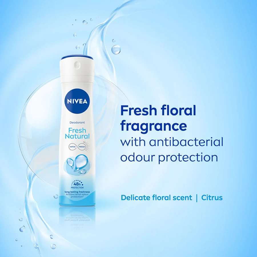 Nivea - Fresh Natural -Infini Fresh- Smooth Skin-48H Odour Protection