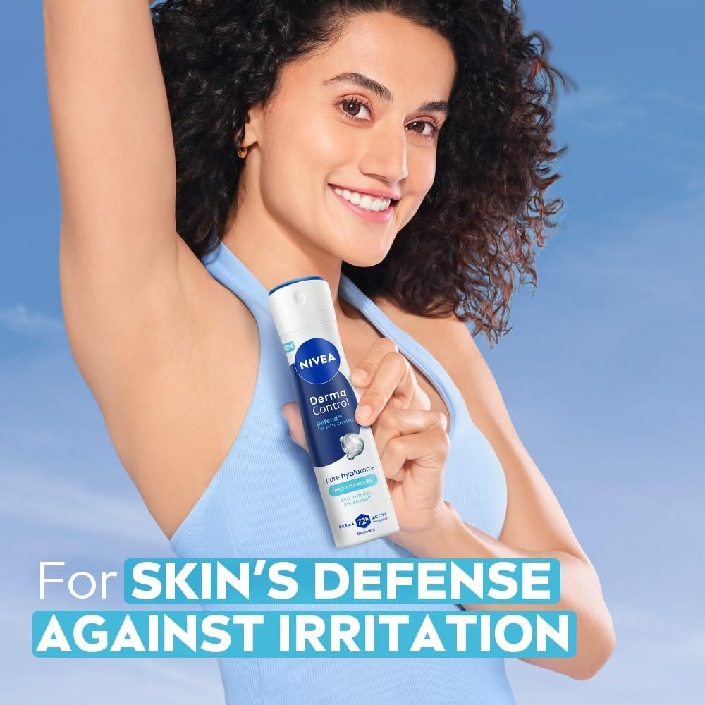 Nivea - Derma Control - Defend - Deodorant Spray | 0% Alcohol Deodorant