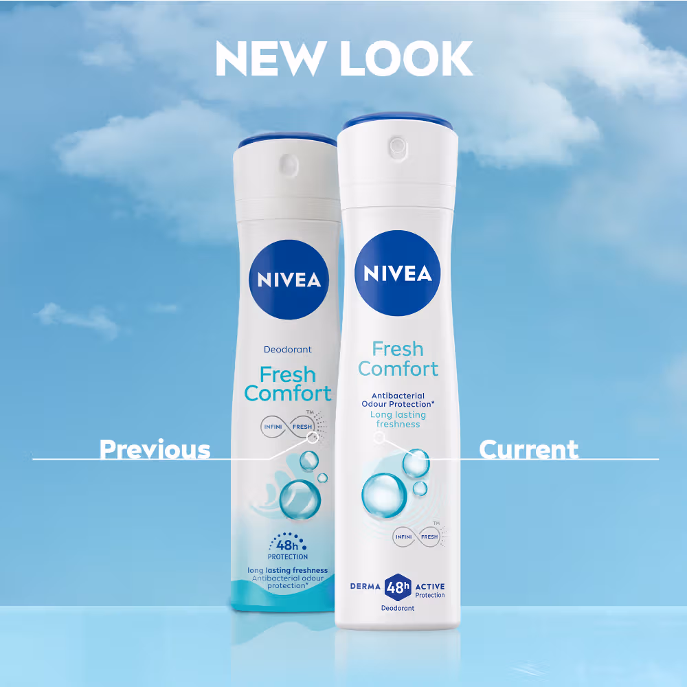 Nivea - Fresh Comfort - Deodorant, - Long Lasting Freshness & 48h Protection