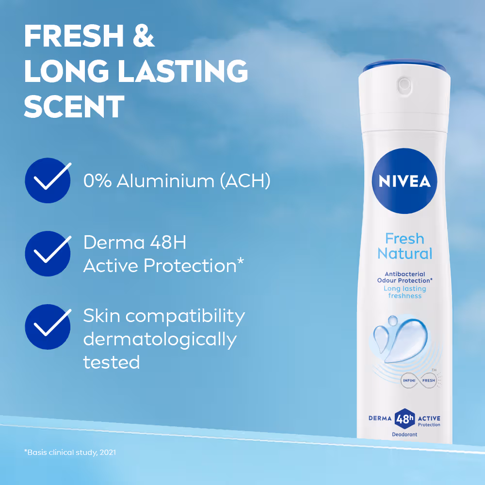 Nivea - Fresh Natural -Infini Fresh- Smooth Skin-48H Odour Protection
