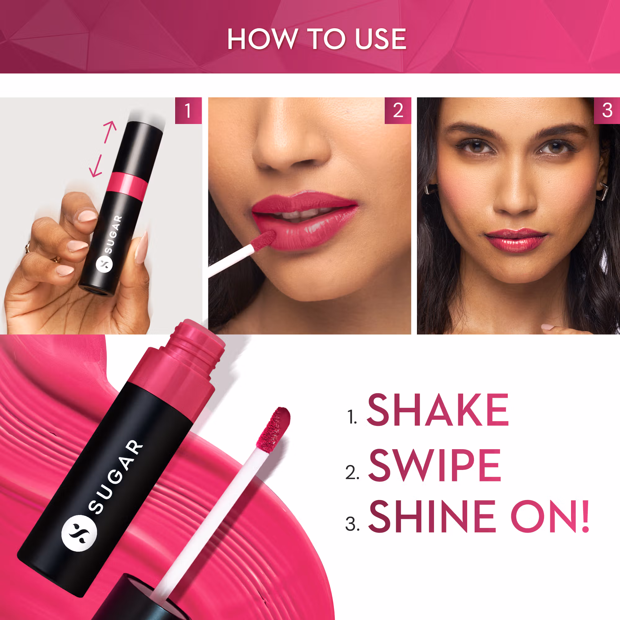 Sugar - Crimson Cognac - Partner In Shine - Transferproof Glossy Lipstick