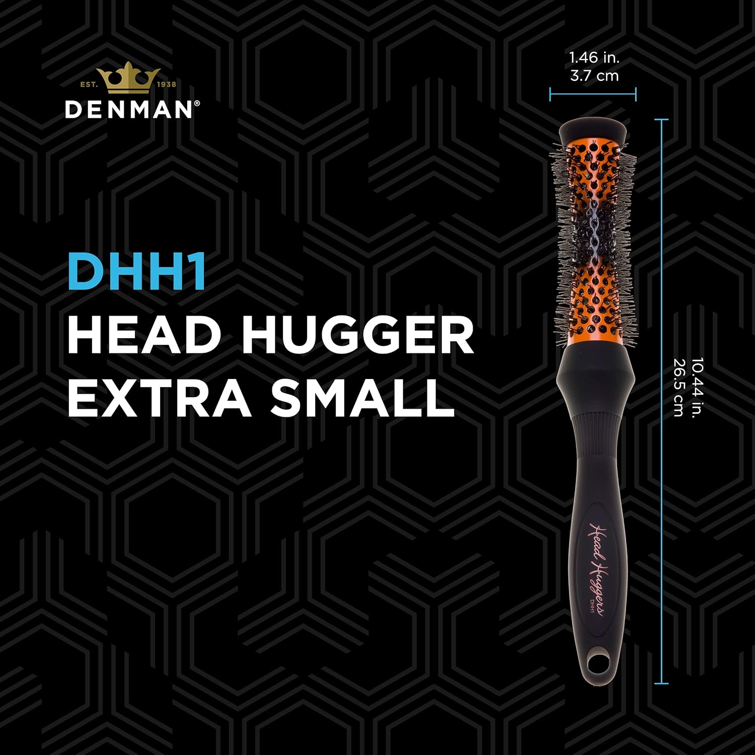 Denman - DHH1 - Head Hugger Hot Curl - Round Hair Brush