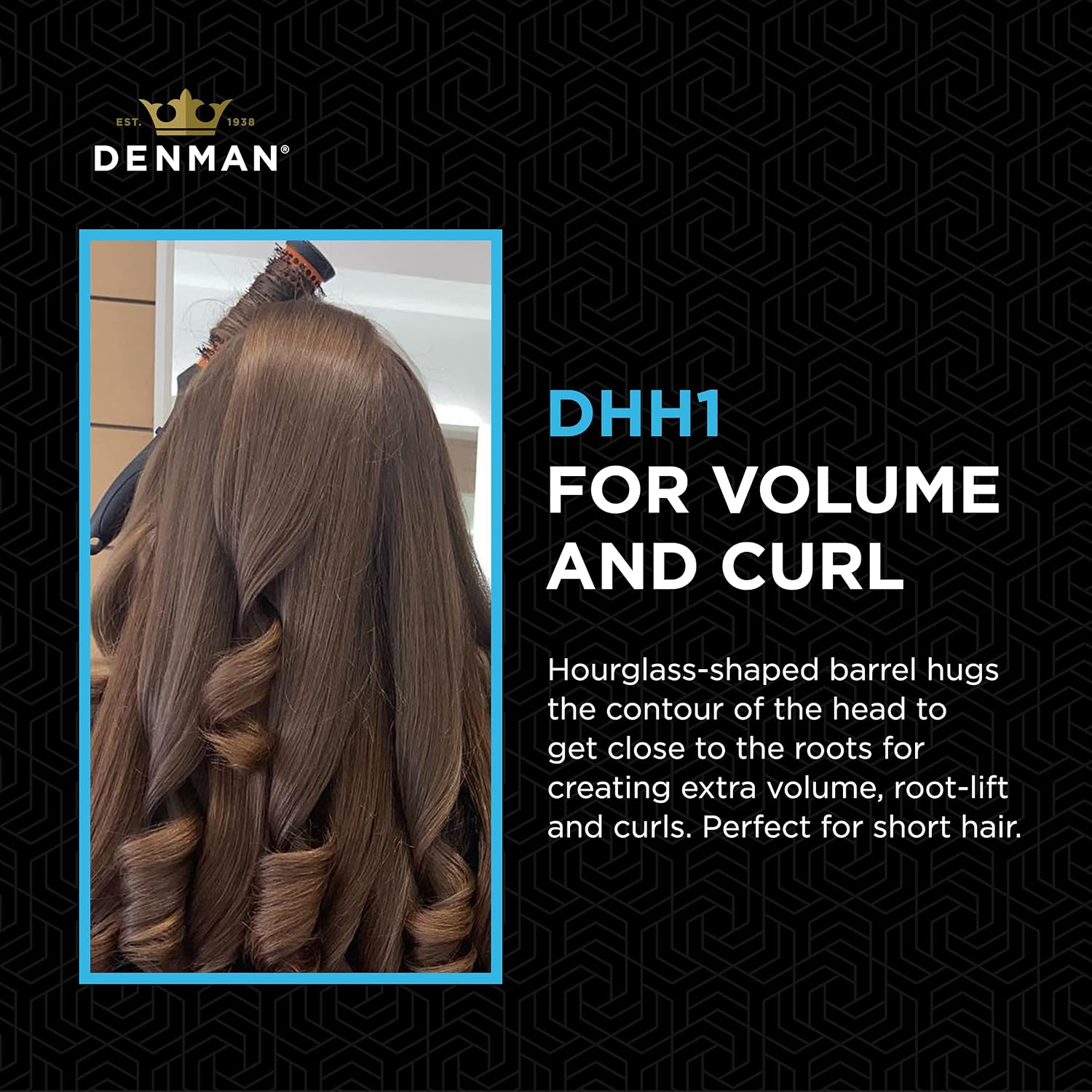 Denman - DHH1 - Head Hugger Hot Curl - Round Hair Brush