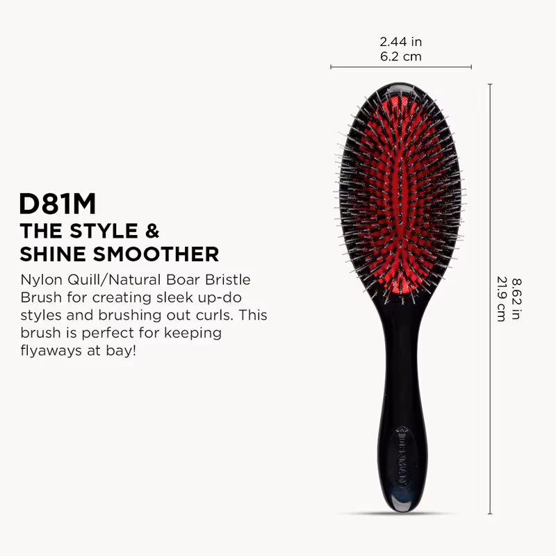 Denman - D-81M - Medium Cushion Brush (Bristle With Quill)
