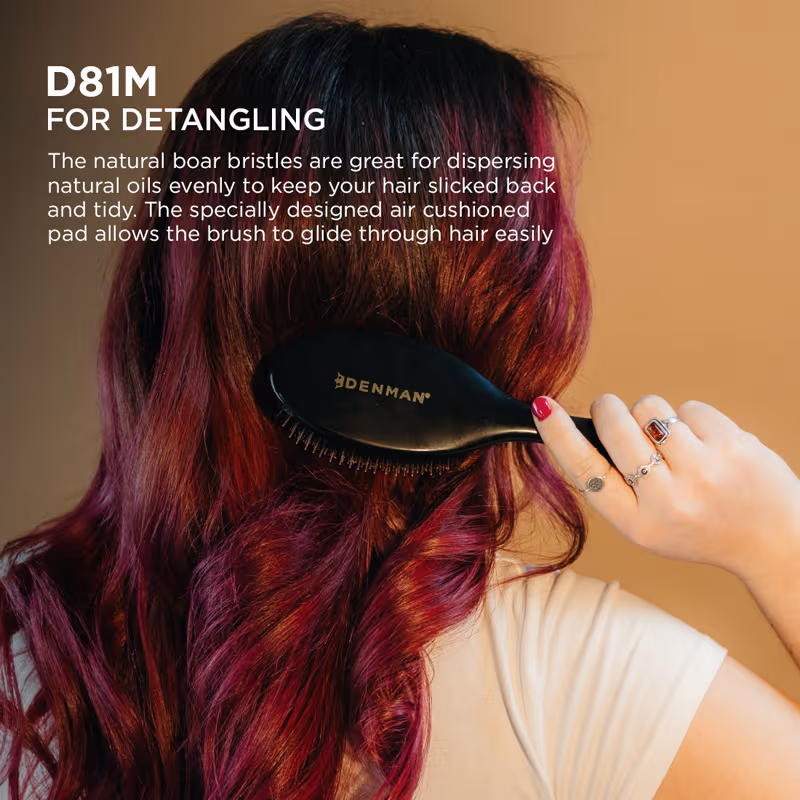 Denman - D-81M - Medium Cushion Brush (Bristle With Quill)