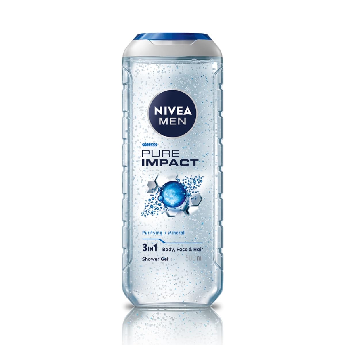 Nivea Men - Pure Impact - Shower Gel for Face, Body & Hair