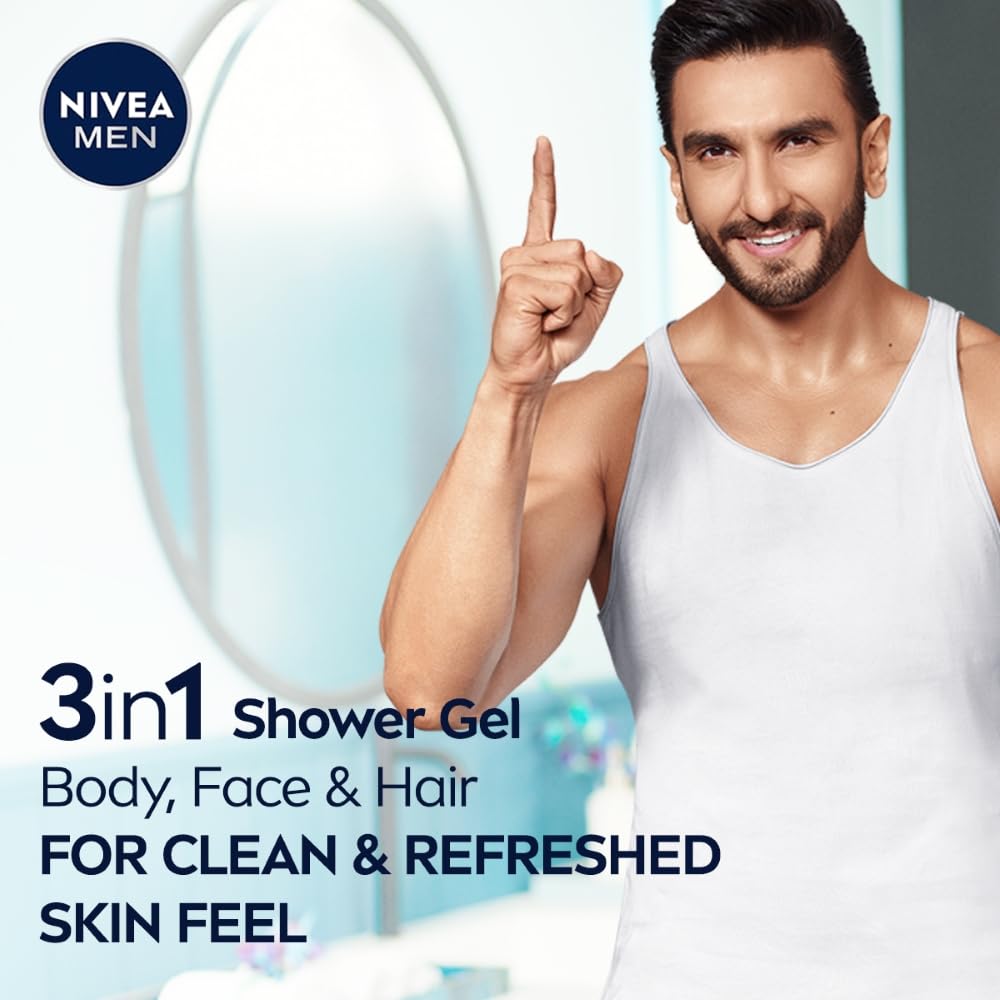 Nivea Men - Vitality Fresh - Shower Gel - Face, Body & Hair