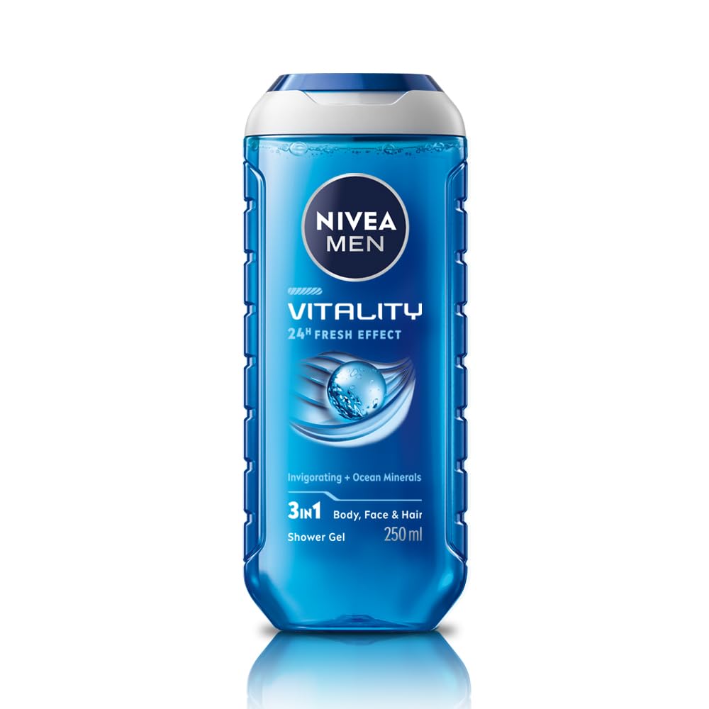 Nivea Men - Vitality Fresh - Shower Gel - Face, Body & Hair