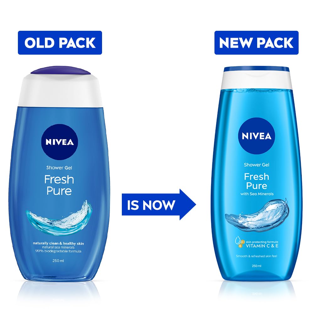 Nivea - Fresh Pure - Shower Gel - Body Wash