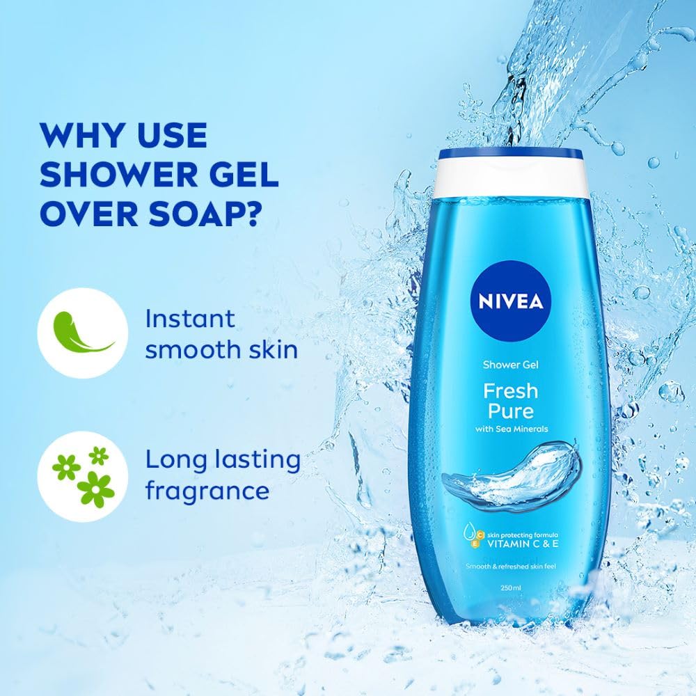 Nivea - Fresh Pure - Shower Gel - Body Wash