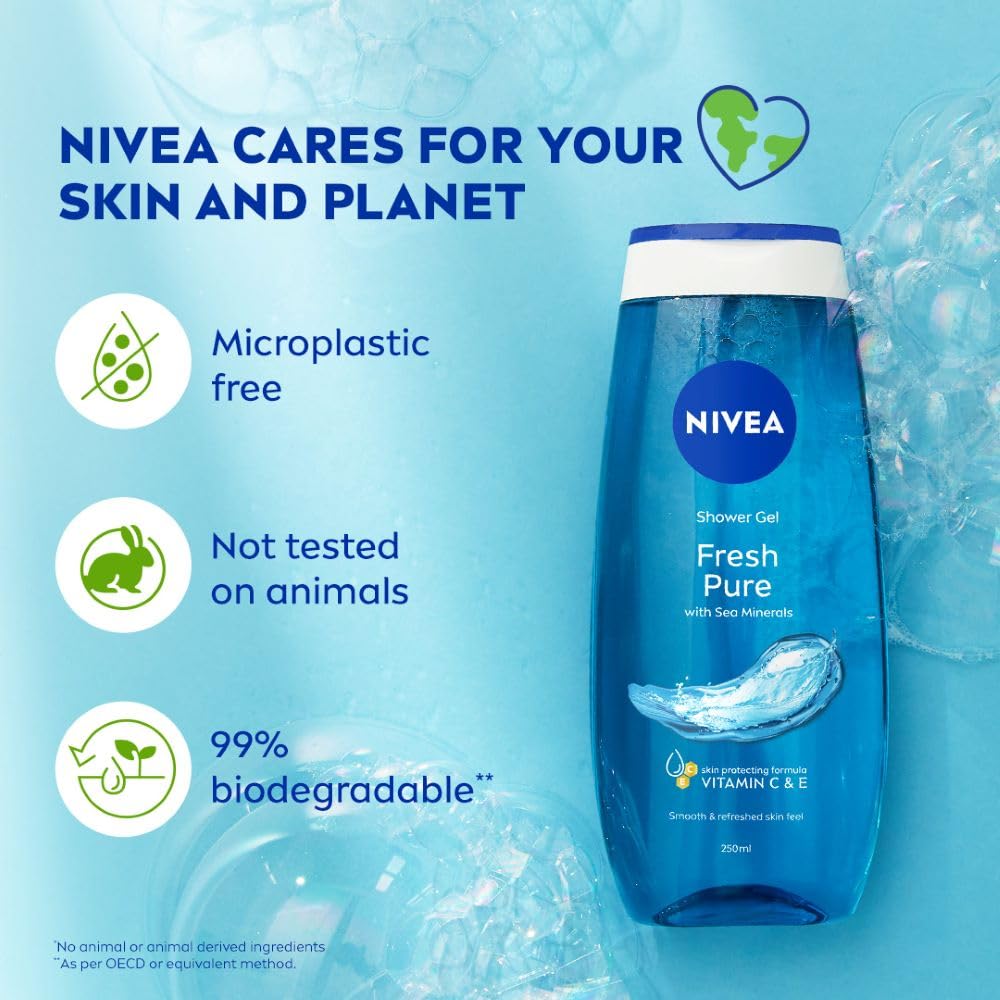 Nivea - Fresh Pure - Shower Gel - Body Wash
