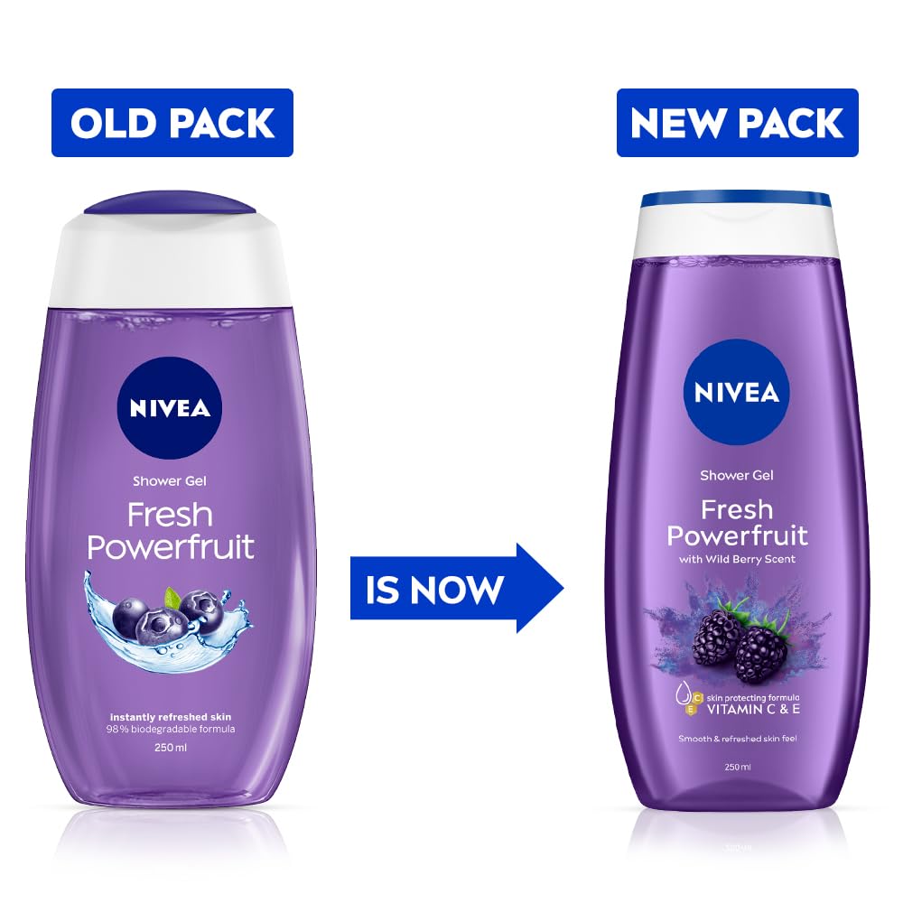 Nivea - Fresh Power Fruit - Shower Gel - Body Wash