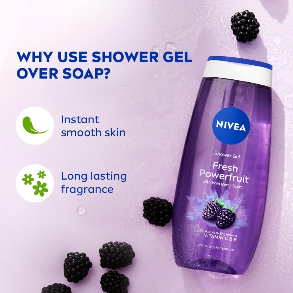 Nivea - Fresh Power Fruit - Shower Gel - Body Wash
