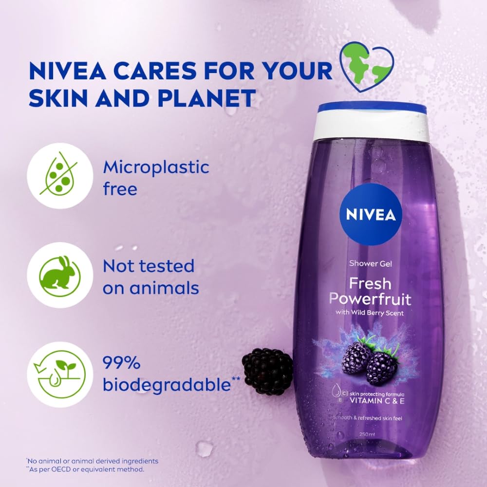 Nivea - Fresh Power Fruit - Shower Gel - Body Wash