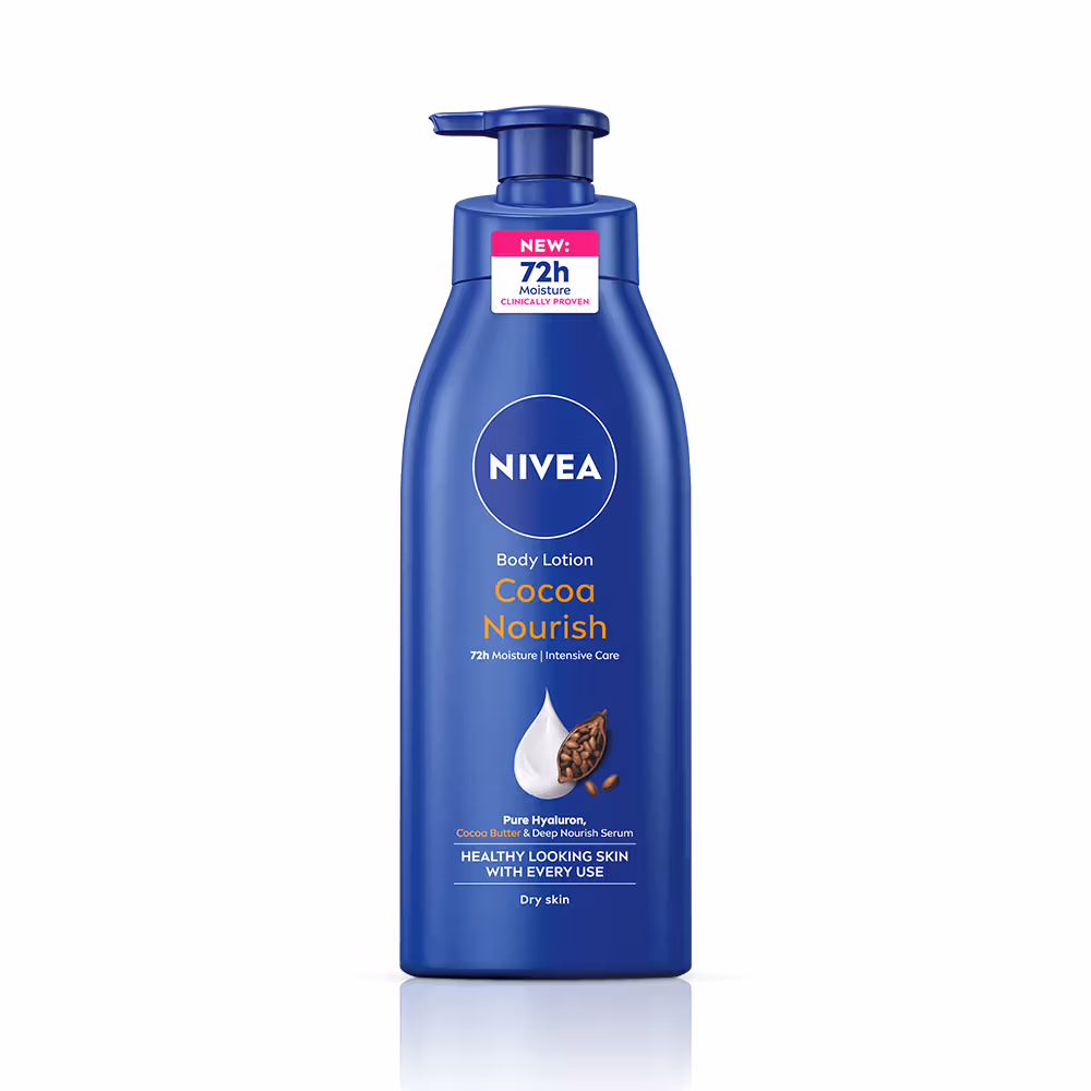 Nivea - Cocoa Nourish - Oil In Lotion-With Pure Hyaluron - For 72H Moisturization