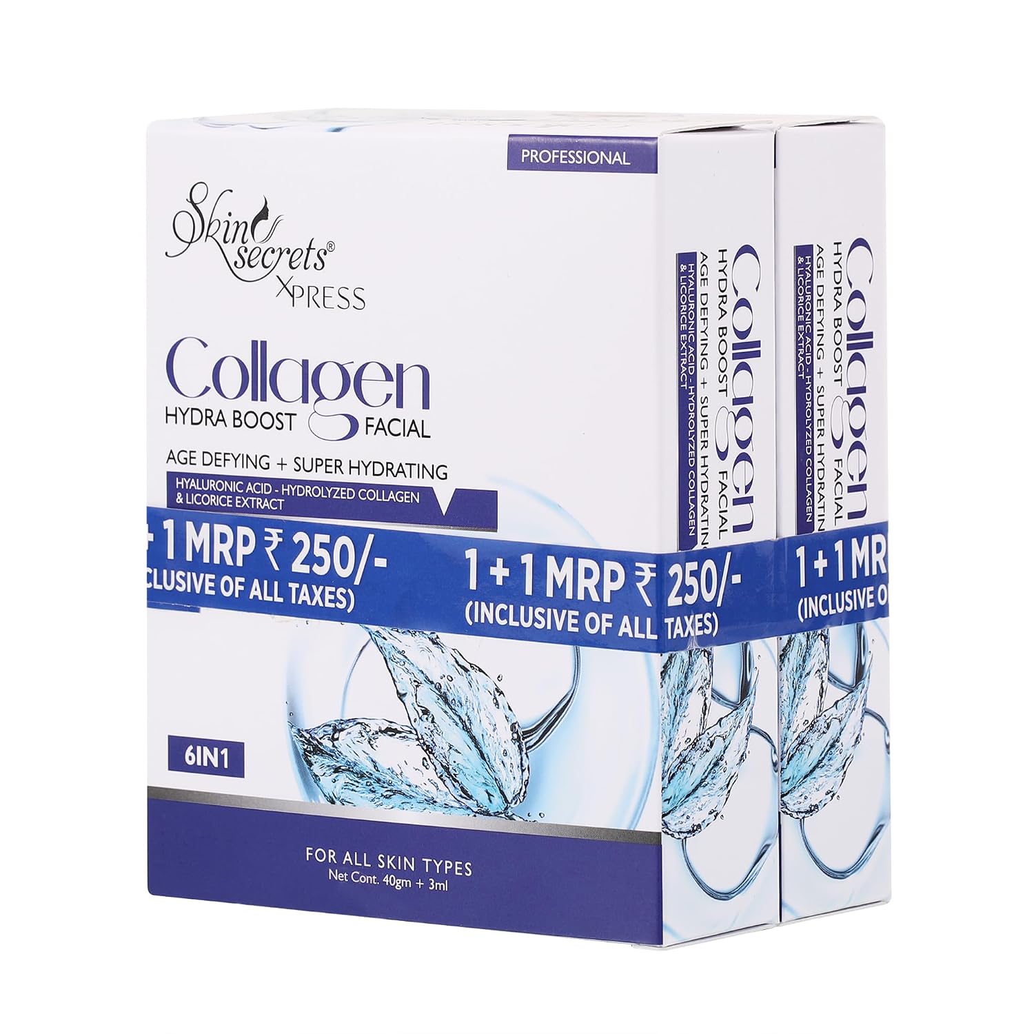 Skin Secrets Xpress - Collagen - Hydra Boost - Facial Kit