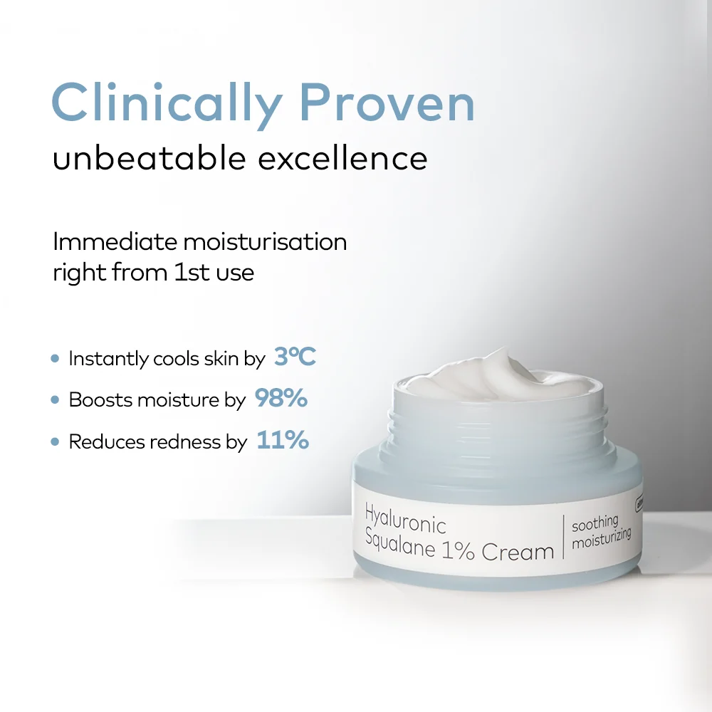 The Face Shop - Soothing Moisturizing - Alltimate Hyaluronic Squalane 1% Cream