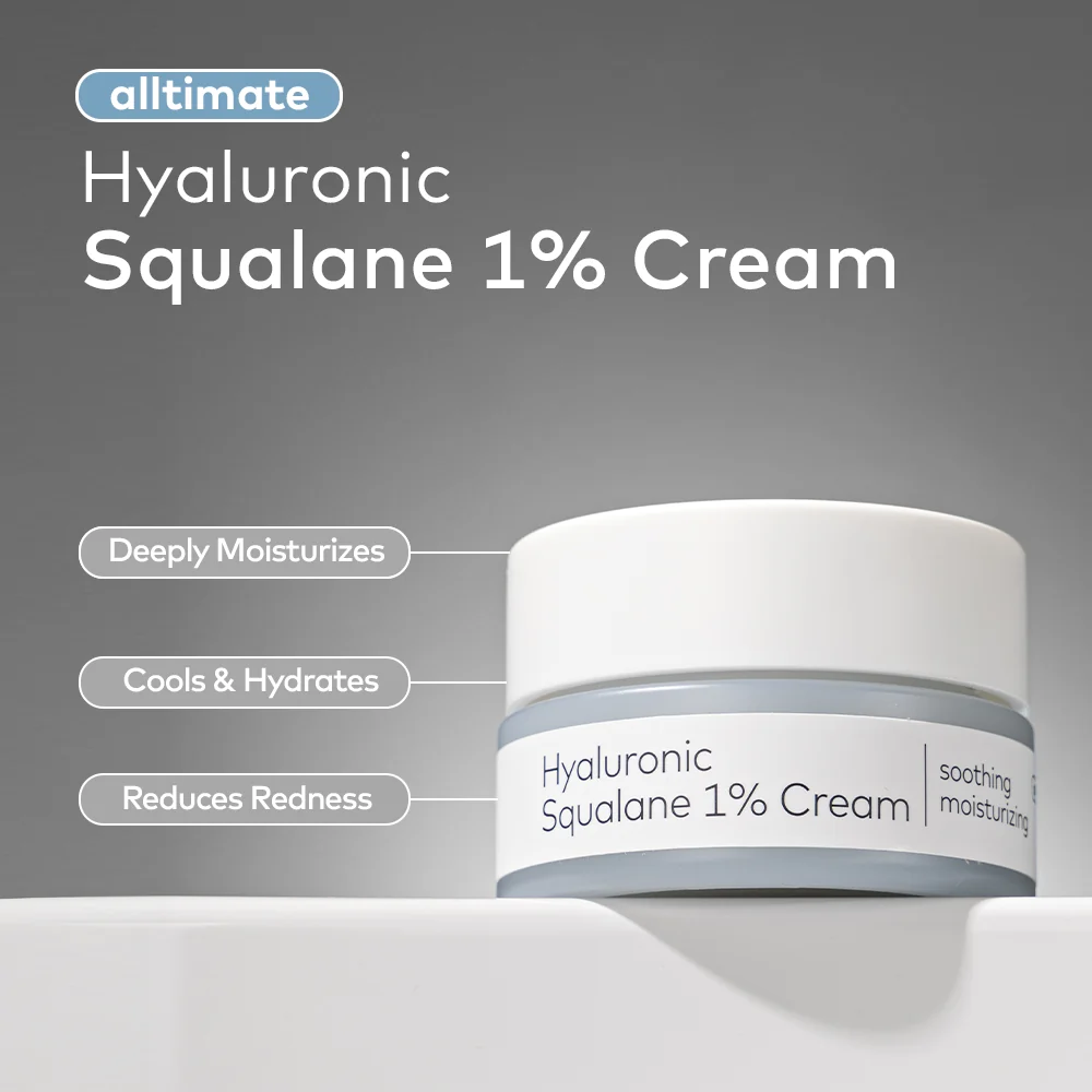 The Face Shop - Soothing Moisturizing - Alltimate Hyaluronic Squalane 1% Cream