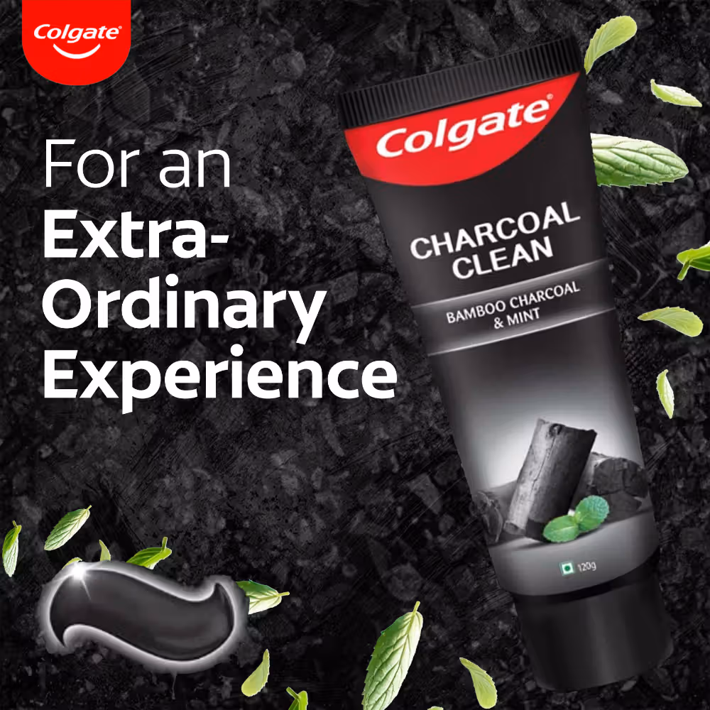 Colgate - Charcoal Clean - Toothpaste,-Black Gel Paste