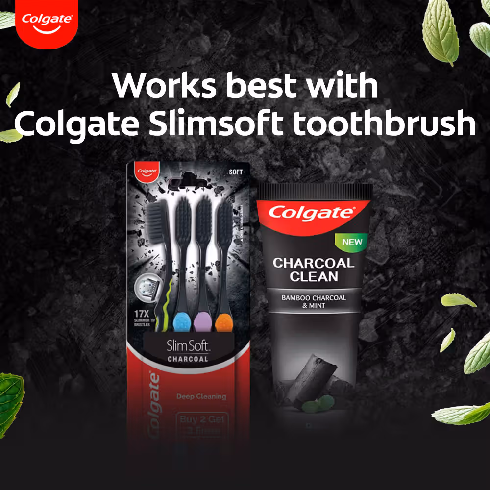 Colgate - Charcoal Clean - Toothpaste,-Black Gel Paste