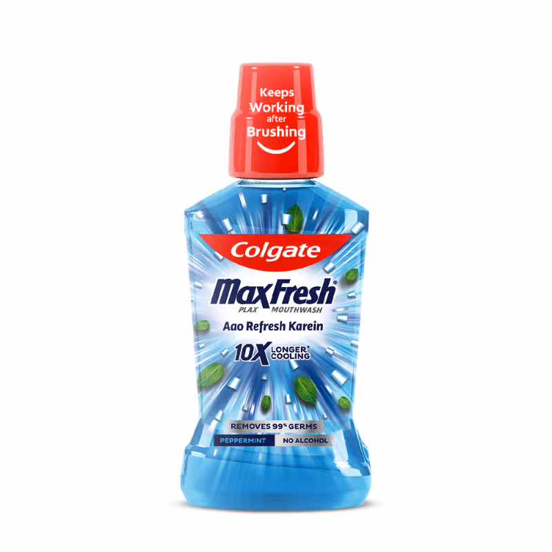 Colgate - Pepper Mint - Maxfresh - Plax Antibacterial Mouthwash