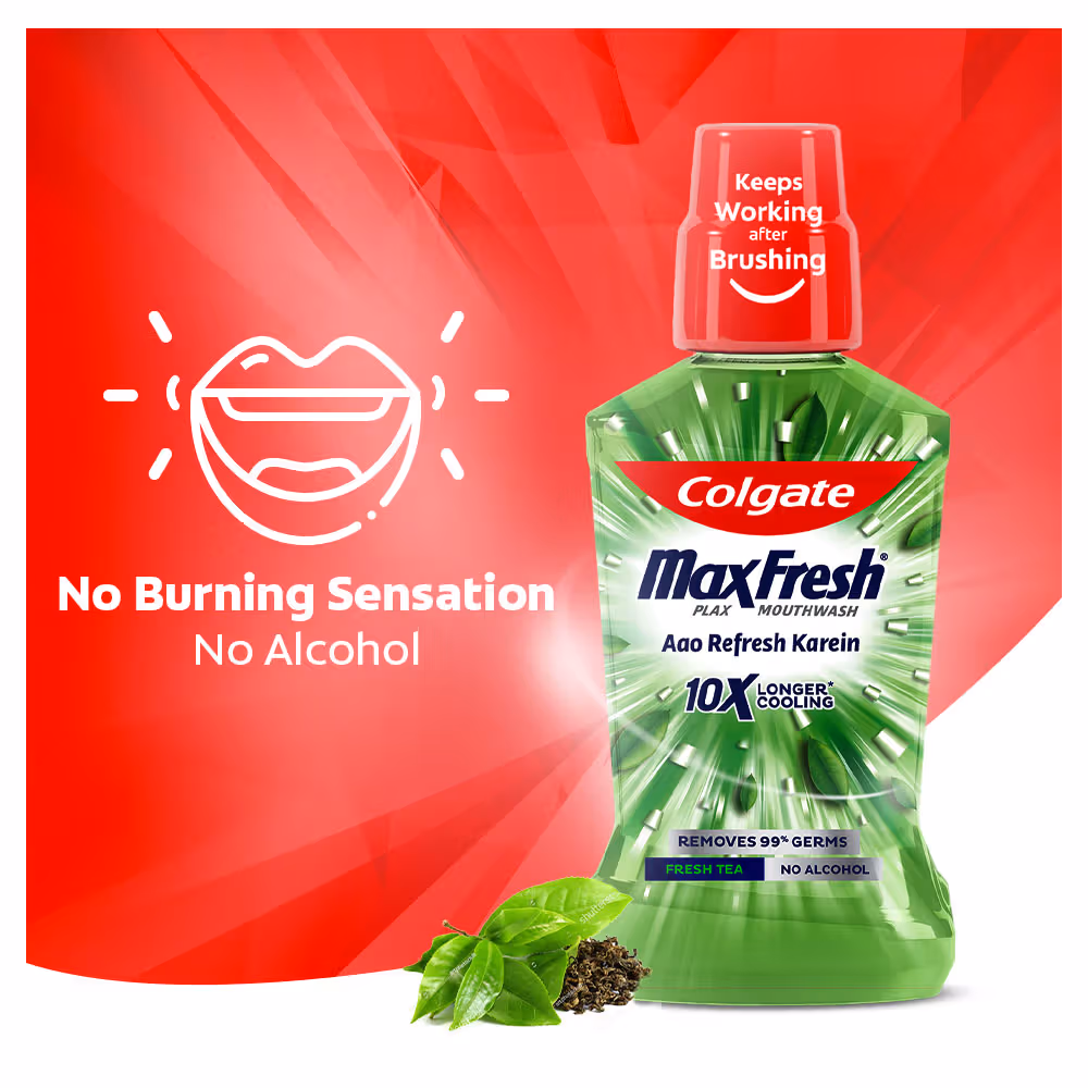 Colgate - Fresh Tea - Maxfresh - Plax Antibacterial Mouthwash