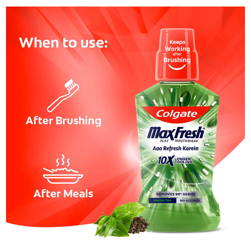 Colgate - Fresh Tea - Maxfresh - Plax Antibacterial Mouthwash