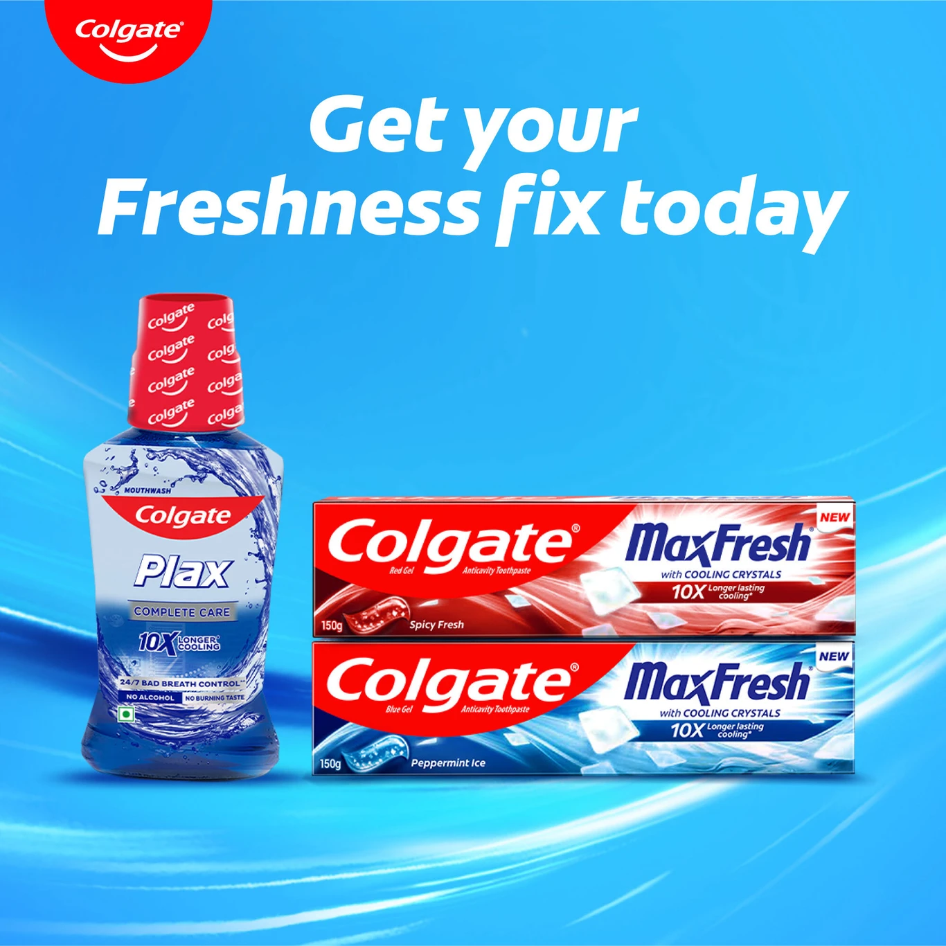 Colgate - Complete Care - Maxfresh Plax-Alcohol Free - Mouthwash