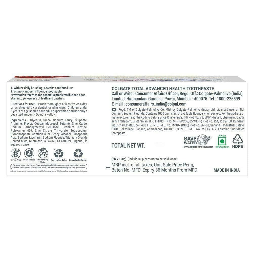 Colgate - Total Active Prevention - Advanced Health Anti-Germ-Toothpaste
