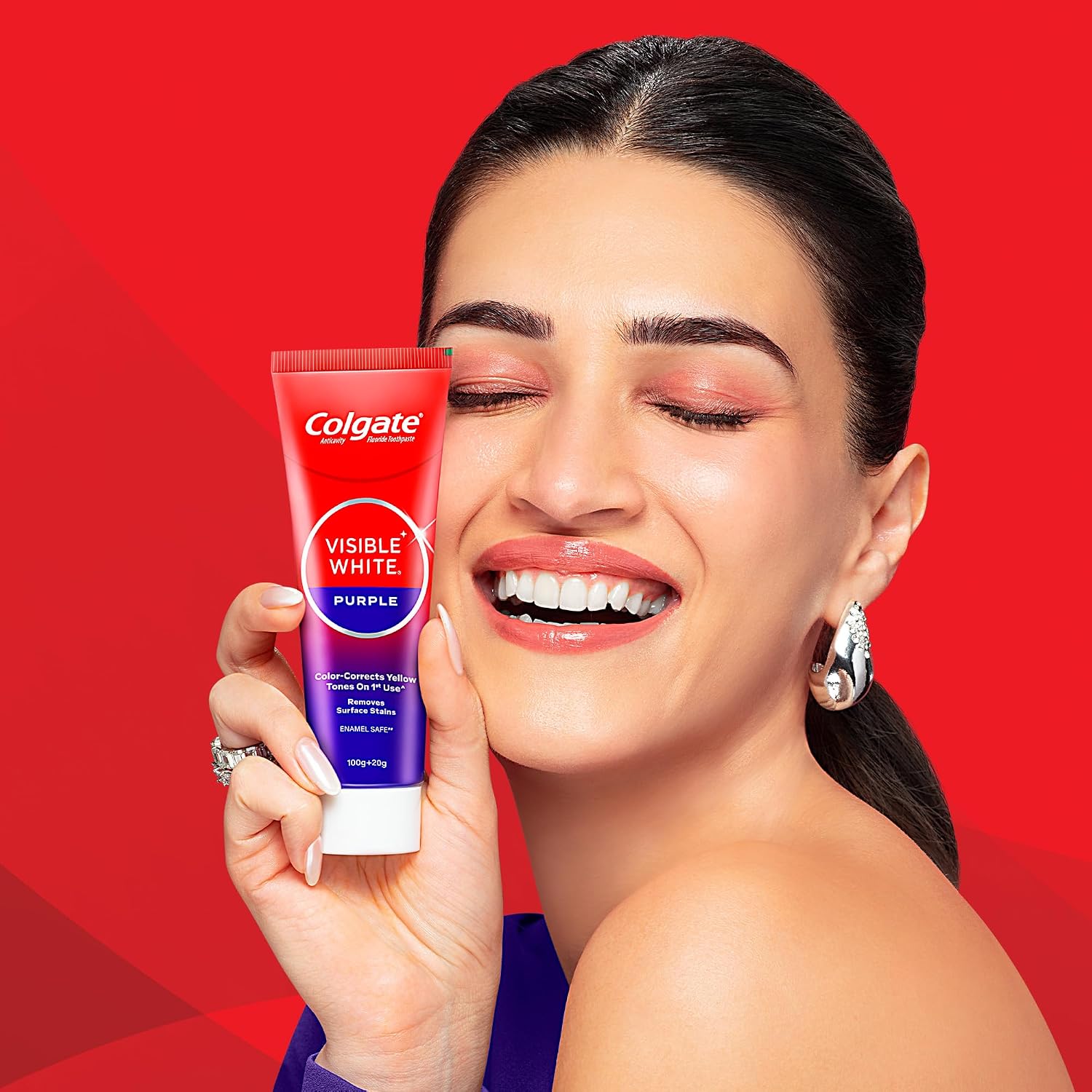Colgate - Visible White - Purple - Toothpaste for Teeth Whitening