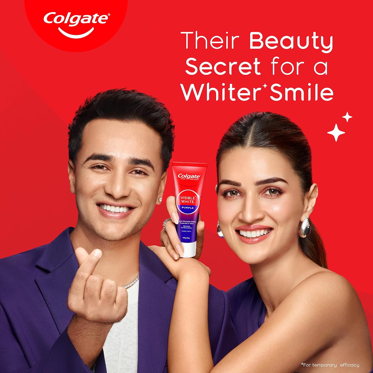 Colgate - Visible White - Purple - Toothpaste for Teeth Whitening