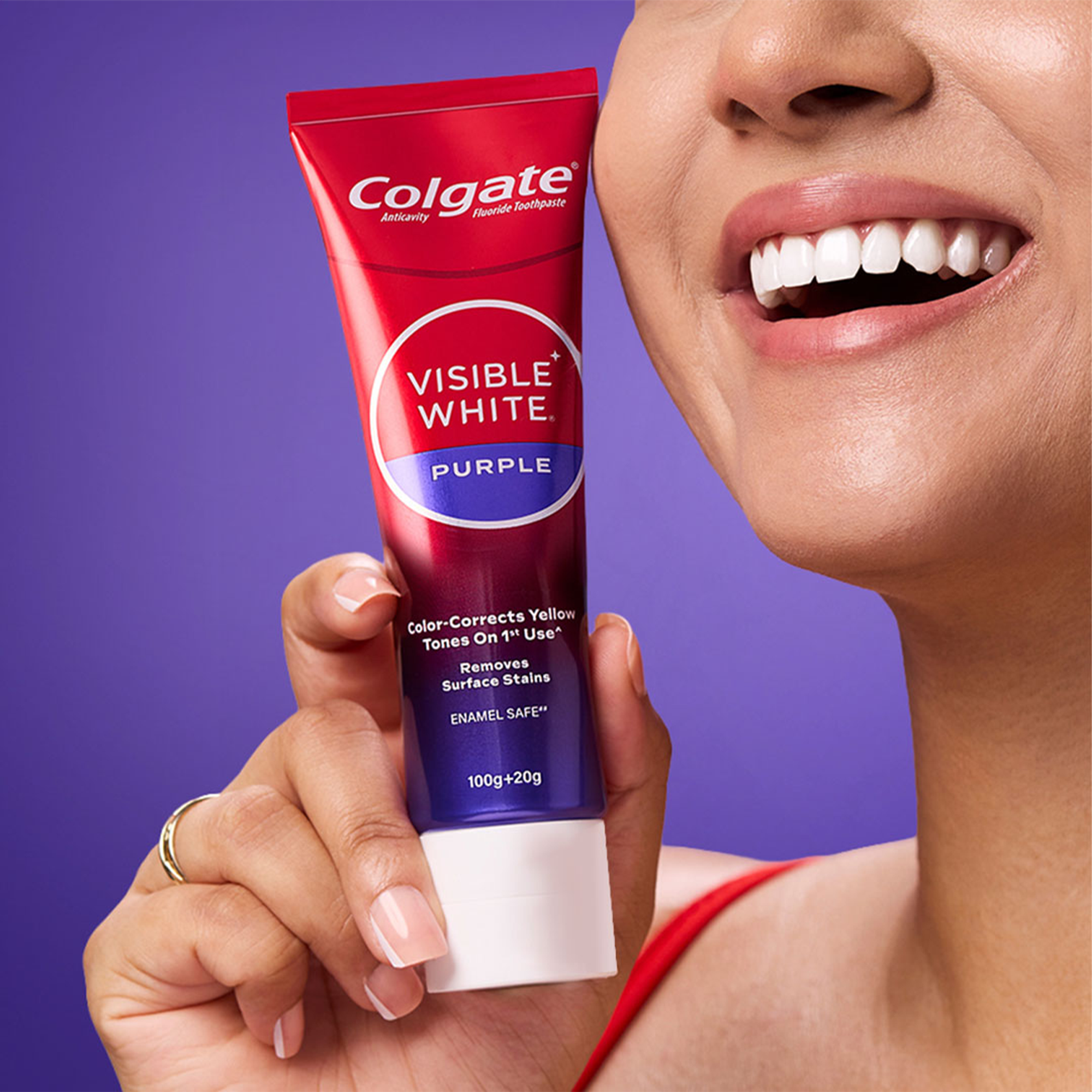 Colgate - Visible White - Purple - Toothpaste for Teeth Whitening