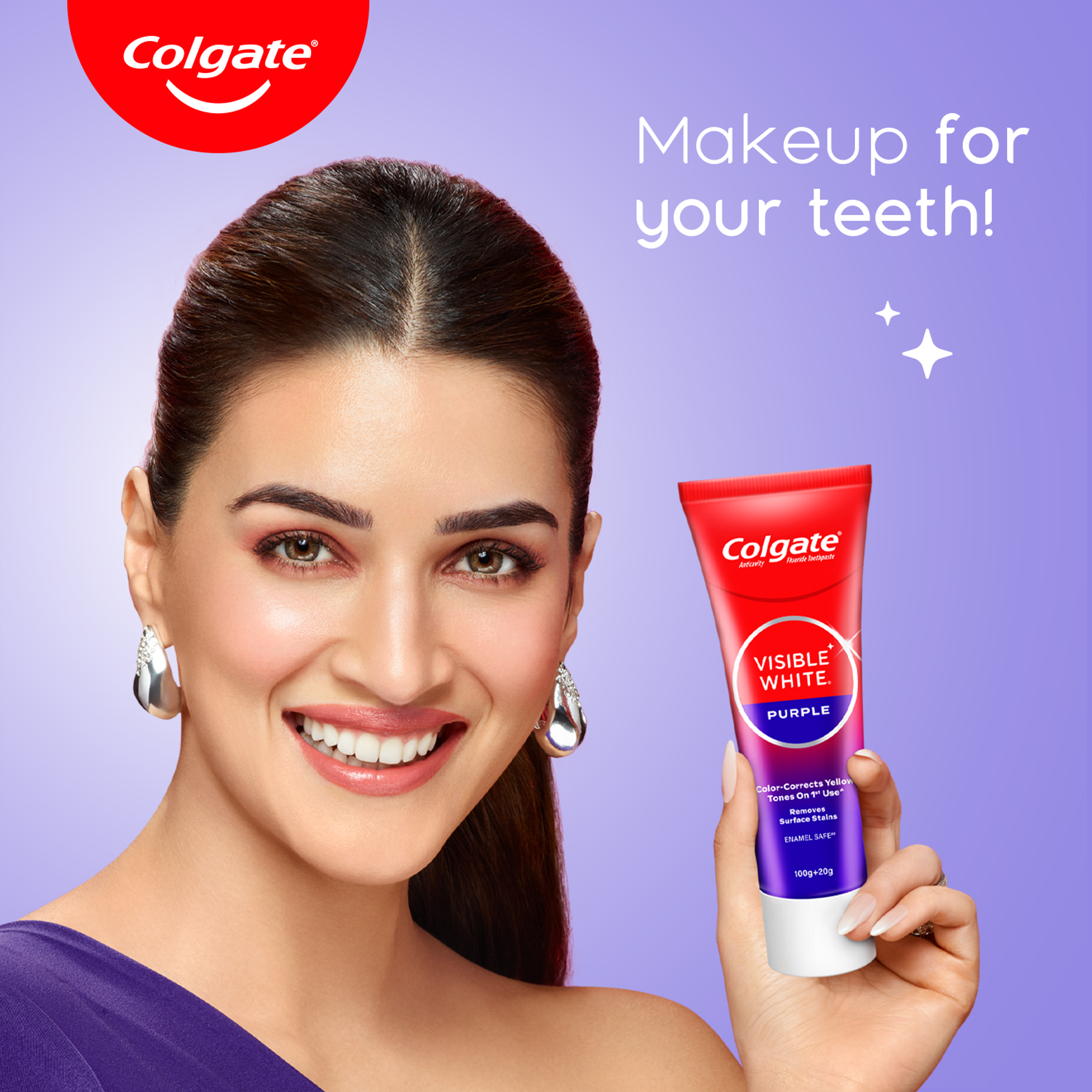 Colgate - Visible White - Purple - Toothpaste for Teeth Whitening